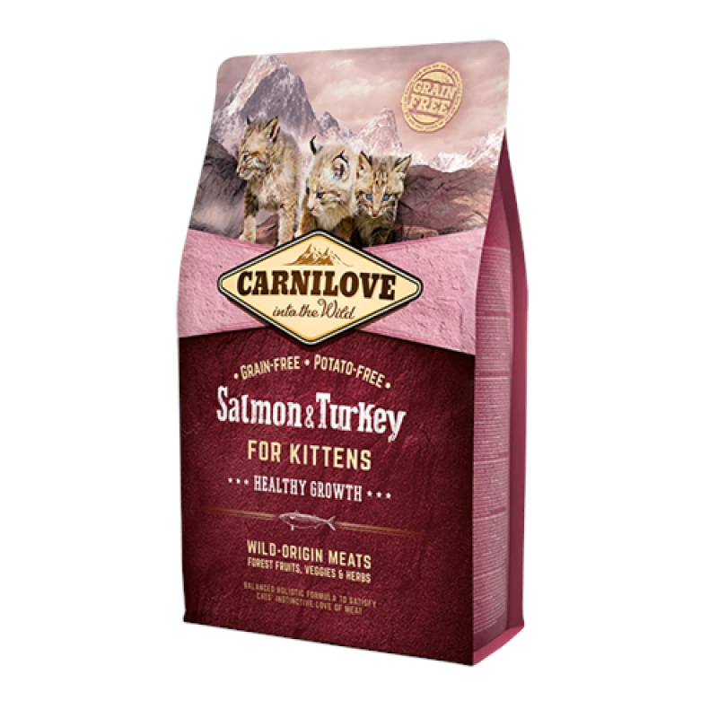 Image of Carnilove Kitten Salmon & Turkey Cat Food 6kg Brown unisex
