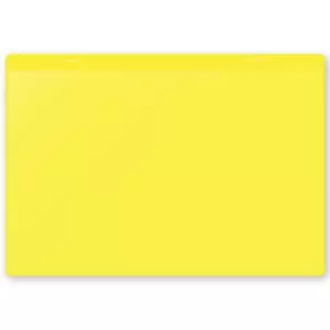 Image of Document pouches, magnetic, A4 landscape, pack of 10, yellow