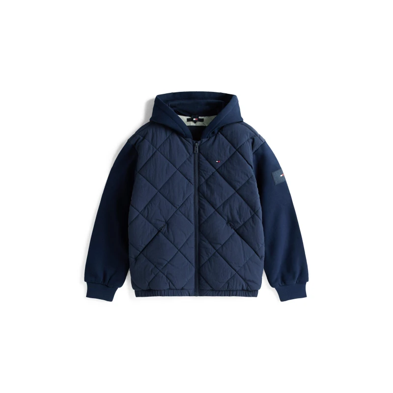 Image of Tommy Hilfiger Kids Diamond Quilted Insulated Jacket Quilted Jackets 12Y Blue 60391918215
