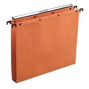 Image of Elba Foolscap Ultimate AZ0 Suspension File Manilla 30mm Base 350 Sheets Orange 1 x Pack of 25 Files