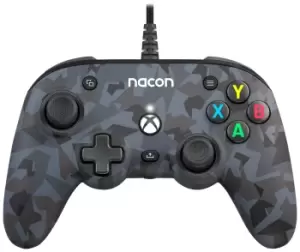 Image of Nacon Pro Compact Xbox & PC Wired Controller - Camo Grey