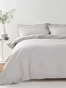 Image of Bianca Fine Linens Organic Cotton 200 Thread Count Percale Duvet Cover Set