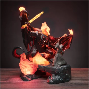 Image of The Lord of the Rings - Balrog vs Gandalf Figurine Light