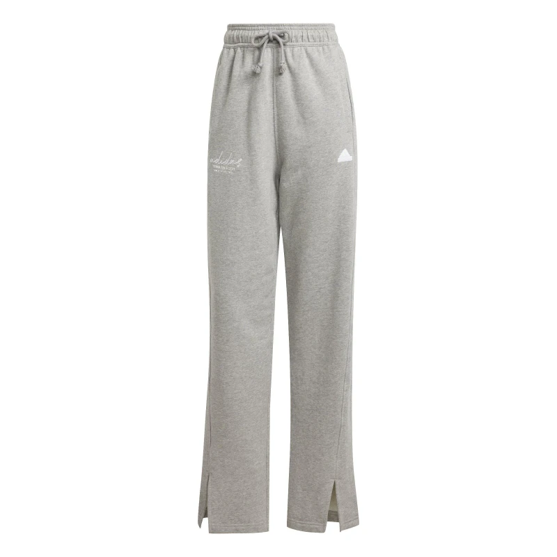 Image of adidas Signature Graphic Embroidery French Terry Straight Leg Joggers - Grey Grey S