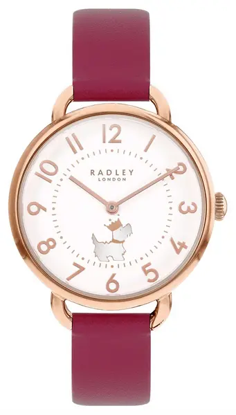 Image of Radley RY21646 Royal Radley White Dial / Dark Rose Pink Watch