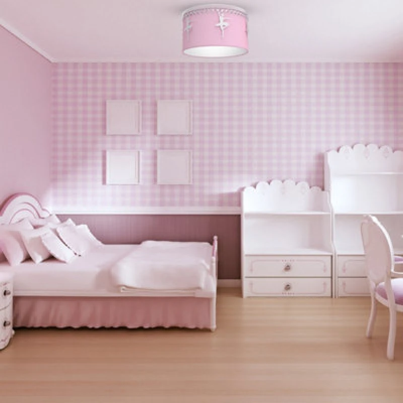 Image of Milagro Baletnica Pink Ceiling Lamp 1Xe27 Beautiful Hand Made Lamp With Soft Fabric Shade Decorated With Ballerinas And Crystals