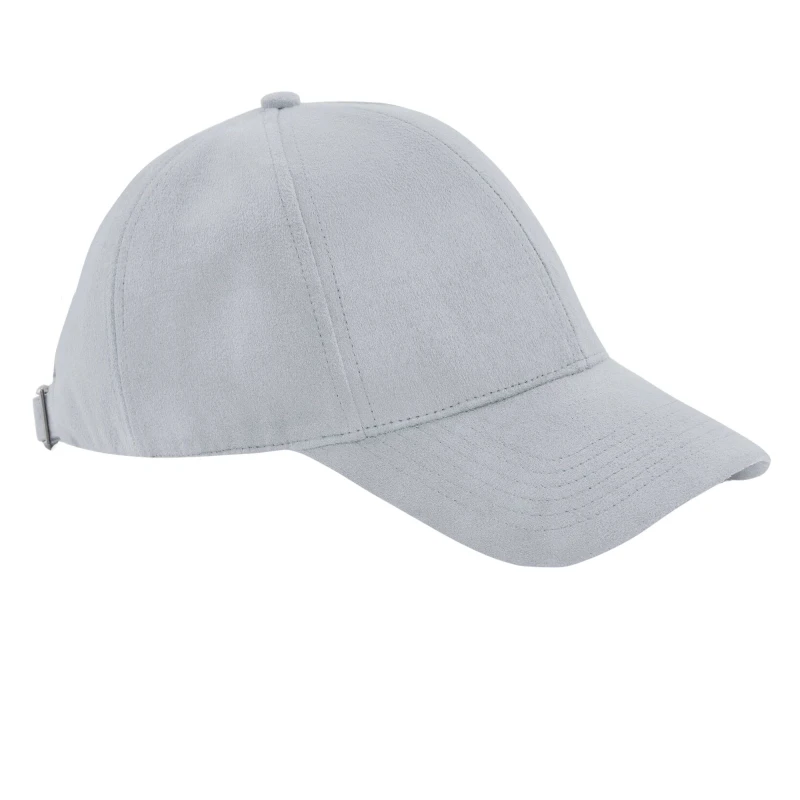 Image of Beechfield Beechfield Men Faux Suede Cap in Light Grey Light Grey One Size Male 5057520833996
