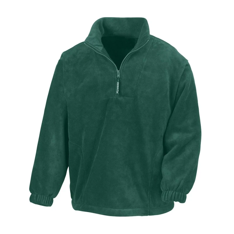 Image of Result Result Men Polartherm Zip Neck Fleece in Green Size: X-Small Green XS Male 5059444877674