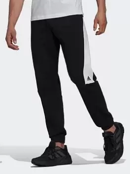 Image of adidas Future Icons Embroidered Badge Of Sport Joggers, Black, Size S, Men