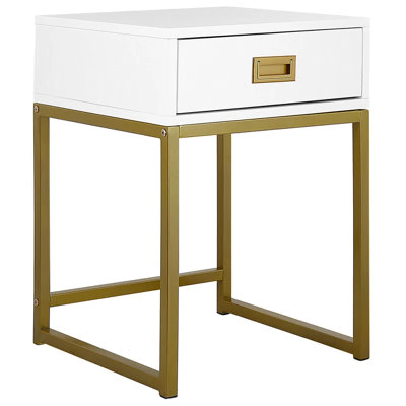 Image of Beliani Side Table Largo White