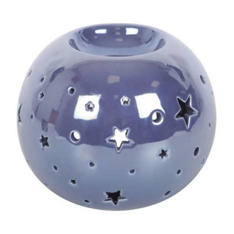 Image of Something Different Something Different Iridescent Star Oil Burner in Purple Purple One Size Unisex 5063693881351