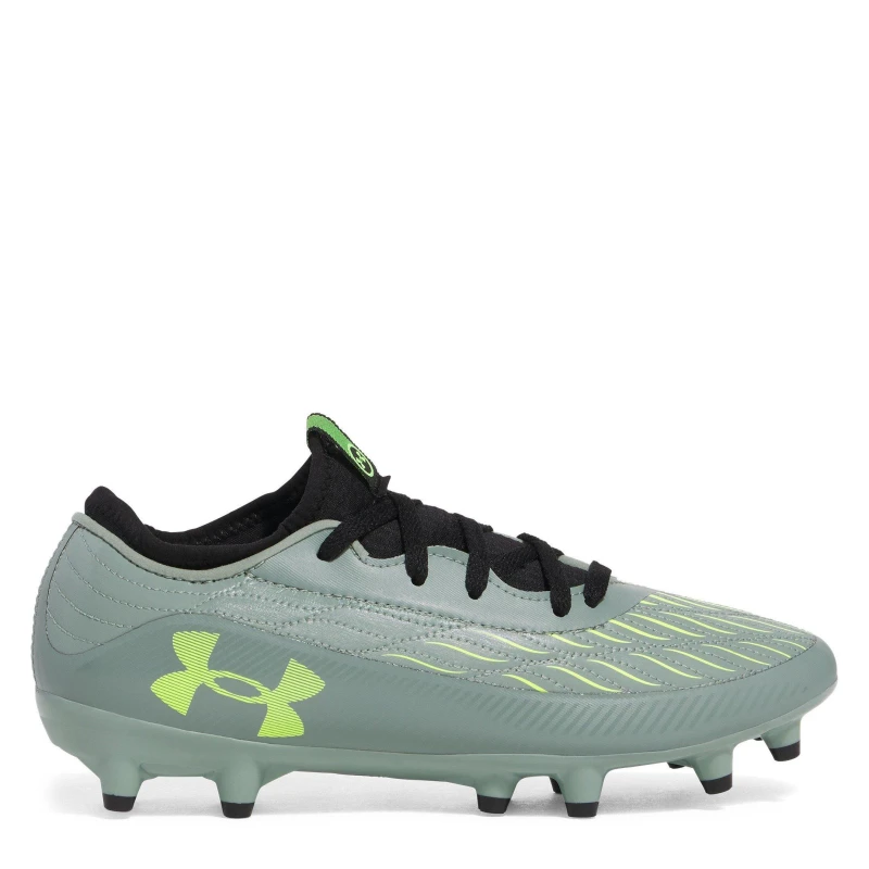 Image of Under Armour Magnetico Elite 4 Juniors Firm Ground Football Boots Silica Green male 3 (35.5)