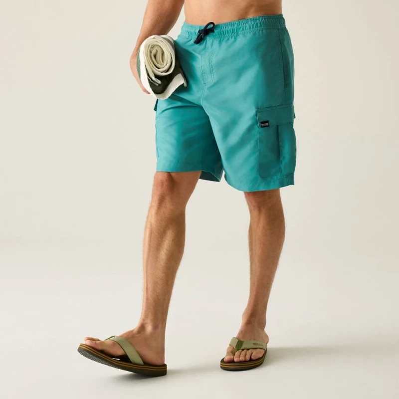 Image of Regatta Mens Blanmont Cargo Swim Shorts in Mint Size: Small Mint Male S