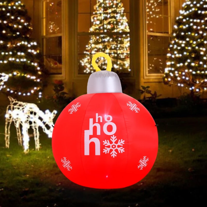 Image of LIFE IDEAS 120cm Christmas Ball Decoration Red unisex One size