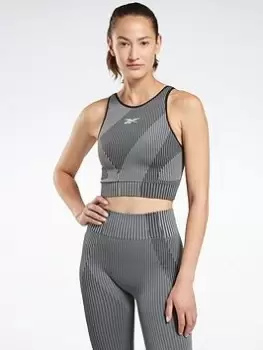 Image of Reebok United By Fitness Myoknit Seamless Top, Blue Size M Women