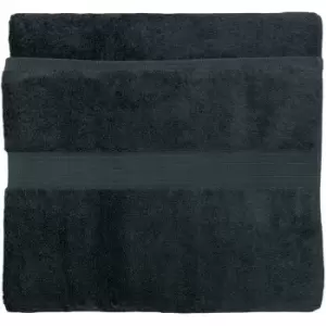 Image of Paoletti Cleopatra Egyptian Combed Cotton 2 Pack Face Cloths Navy