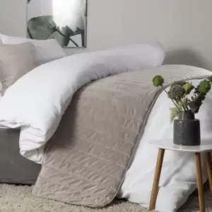 Image of Belledorm Verona Bed Runner (One Size) (Mink)