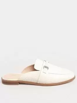 Image of Long Tall Sally Chain Mule Loafer - White, Size 9, Women