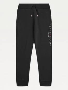 Image of Tommy Hilfiger Boys Essential Sweatpants - Black, Size 6 Years