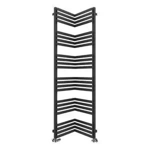 Image of Terma Incorner 808W Modern Grey Towel Warmer (H)1545mm (W)350mm