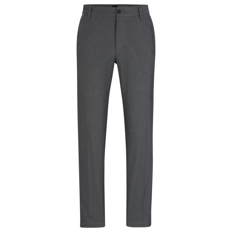 Image of Boss Mens Kane L Straight Leg Trousers Dark Blue male 30W R