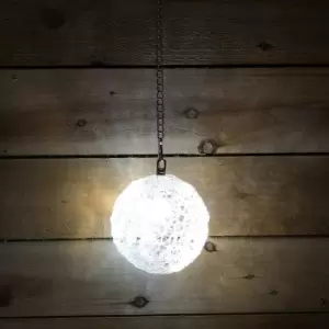 Image of Snowtime 15cm Christmas Light Ball 16 Flashing Ice & Warm White LEDs