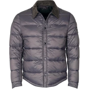 Image of Barbour International Blake Shirt Quilted Jacket - Grey