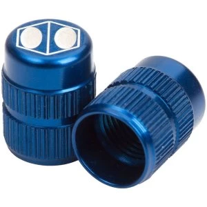 Image of Box Cube Valve Cap Schrader Blue