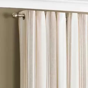 Image of Broadway Coffee Eyelet Curtains Brown, Blush and White