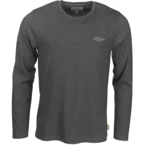 Image of Trade Long Sleeved T-Shirt Grey - Large - JCB