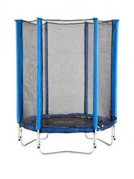Image of Plum Junior 4.5ft Blue Trampoline And Enclosure