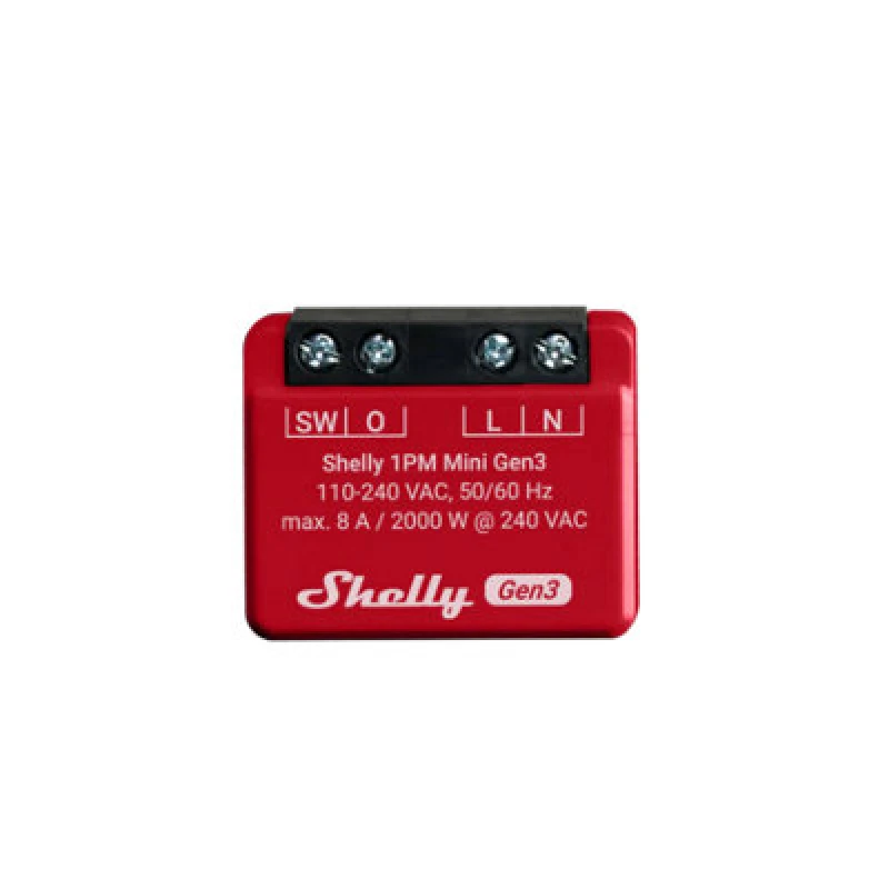 Image of Shelly Shelly Shelly 1PM Mini Gen3 Actuator WiFi, Bluetooth Shelly_Plus_1PM_Mini_G3