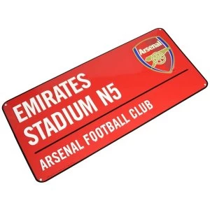 Image of Arsenal Colour Metal Street Sign