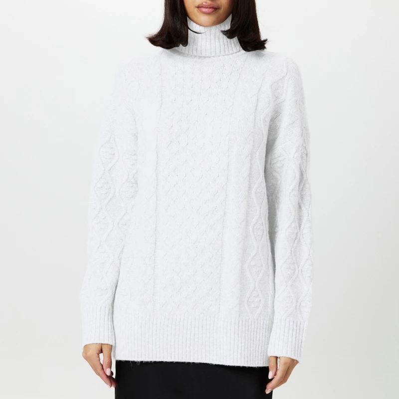 Image of French Connection Makira Cable Knit Sweater