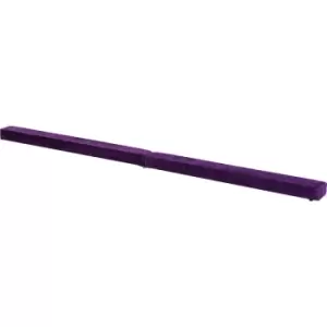 Image of Balance Beam Trainer Fold Performance Gymnastics Suede Purple 2.1M Home - Homcom
