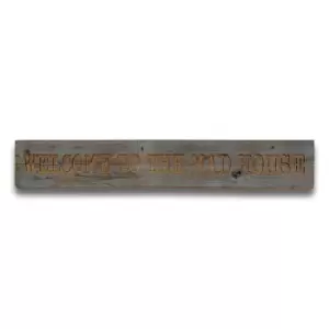 Image of Mad House Grey Wash Wooden Message Plaque