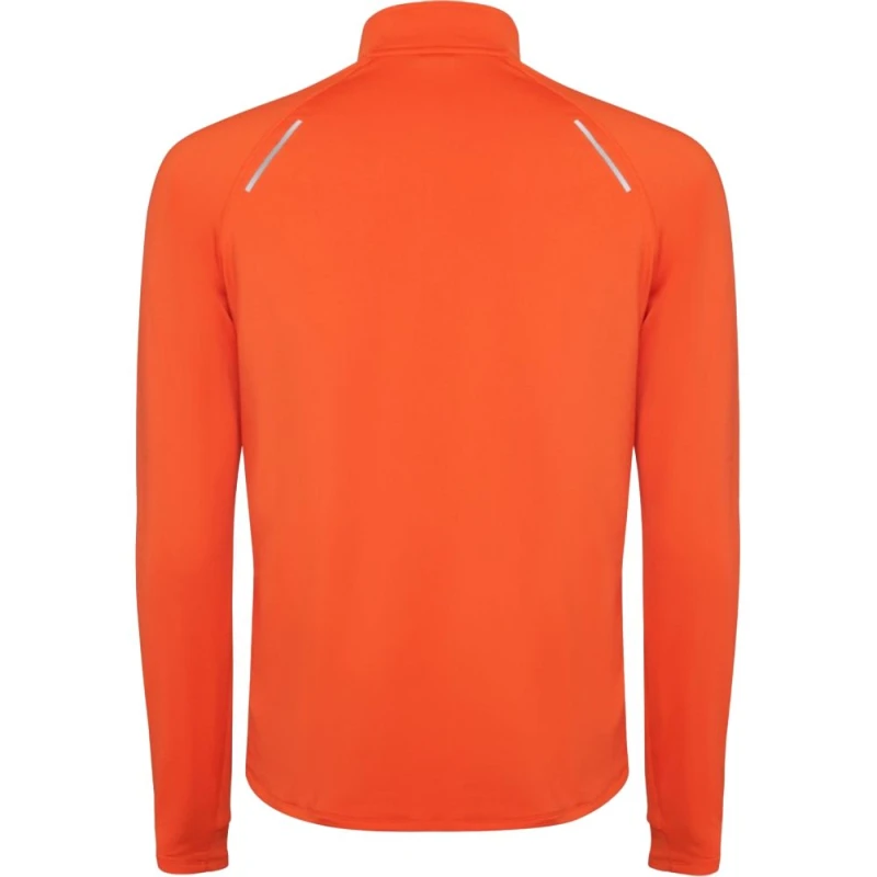 Image of ROLY ROLY Men Estambul Quarter Zip Long-Sleeved Sweatshirt in Orange Size: Small Orange S Male 5063703438735