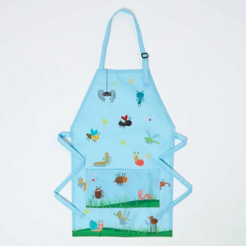 Image of Homescapes Children's Gardening Apron With Insect Design