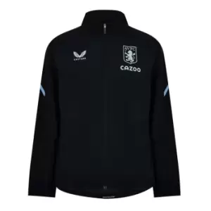 Image of Castore Aston Villa Lightweight Travel Jacket Juniors - Black