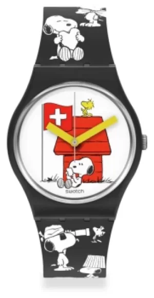 Image of Swatch GRANDE BRACCHETTO Swatch x Peanuts Snoopy Watch