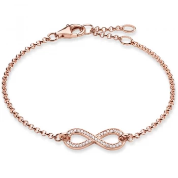 Image of Ladies Thomas Sabo Sterling Silver Glam & Soul Infinity Bracelet