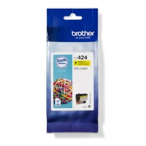Image of Brother LC424Y Yellow Ink Cartridge