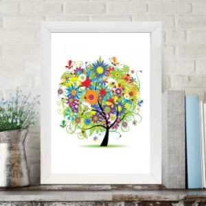 Image of BC1045095 Multicolor Decorative Framed MDF Painting