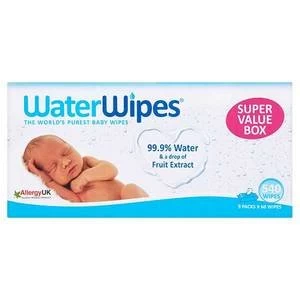 Image of WaterWipes Sensitive Baby Wipes 9 x 60 Wipes