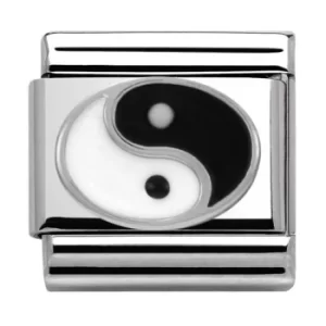 Image of Nomination CLASSIC Silvershine Symbols Ying Yang Charm 330202/14