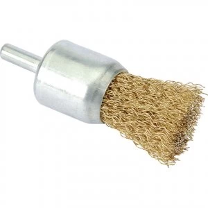 Image of Draper Flat Top Decarbonising Wire Brush 13mm 6mm Shank