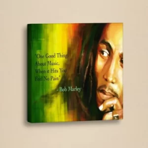 Image of SLO041 Green Yellow Orange Decorative Canvas Painting