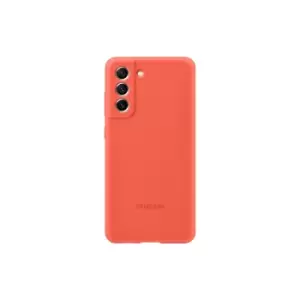 Image of Samsung S21 FE Silicone Cover in Coral