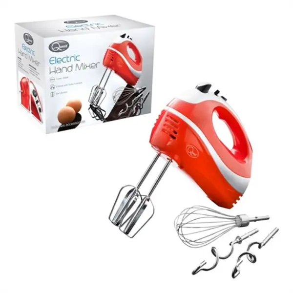 Image of Quest Professional Hand Mixer - Red/Silver 35820
