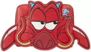 Image of Mulan Loungefly - 25th Anniversary - Mushu Glitter Wallet multicolour